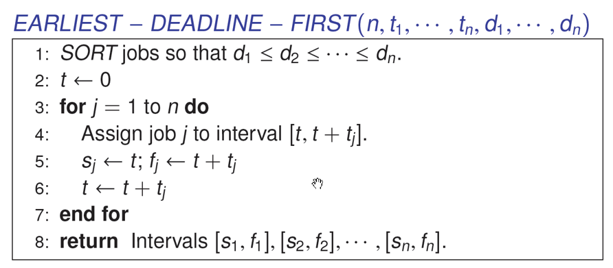 最早交工时间优先算法